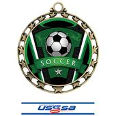 Hasty Award Soccer Varsity Insert Medal M-4401 Hasty Award Soccer Varsity Insert Medal M-4401