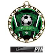 Hasty Award Soccer Varsity Insert Medal M-4401 Hasty Award Soccer Varsity Insert Medal M-4401