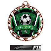 Hasty Award Soccer Varsity Insert Medal M-4401 Hasty Award Soccer Varsity Insert Medal M-4401