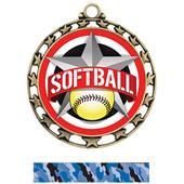 Hasty Award Softball All-Star Insert Medal M-4401 Hasty Award Softball All-Star Insert Medal M-4401
