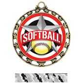 Hasty Award Softball All-Star Insert Medal M-4401 Hasty Award Softball All-Star Insert Medal M-4401