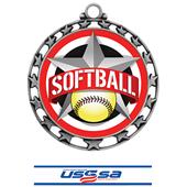 Hasty Award Softball All-Star Insert Medal M-4401 Hasty Award Softball All-Star Insert Medal M-4401
