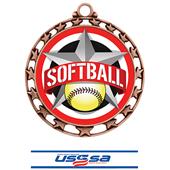 Hasty Award Softball All-Star Insert Medal M-4401 Hasty Award Softball All-Star Insert Medal M-4401