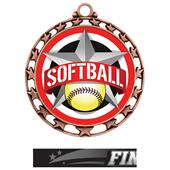 Hasty Award Softball All-Star Insert Medal M-4401 Hasty Award Softball All-Star Insert Medal M-4401