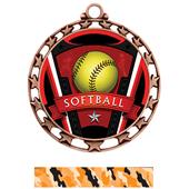 Hasty Award Softball Varsity Insert Medal M-4401 Hasty Award Softball Varsity Insert Medal M-4401