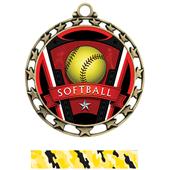 Hasty Award Softball Varsity Insert Medal M-4401 Hasty Award Softball Varsity Insert Medal M-4401