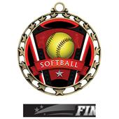 Hasty Award Softball Varsity Insert Medal M-4401 Hasty Award Softball Varsity Insert Medal M-4401