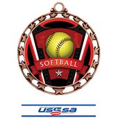 Hasty Award Softball Varsity Insert Medal M-4401 Hasty Award Softball Varsity Insert Medal M-4401