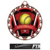 Hasty Award Softball Varsity Insert Medal M-4401 Hasty Award Softball Varsity Insert Medal M-4401