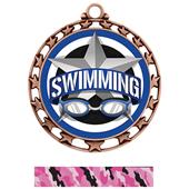 Hasty Award Swimming All-Star Insert Medal M-4401 Hasty Award Swimming All-Star Insert Medal M-4401