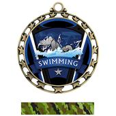 Hasty Award Swimming Varsity Insert Medal M-4401 Hasty Award Swimming Varsity Insert Medal M-4401