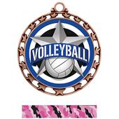 Hasty Award Volleyball All-Star Insert Medal Hasty Award Volleyball All-Star Insert Medal