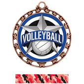 Hasty Award Volleyball All-Star Insert Medal Hasty Award Volleyball All-Star Insert Medal
