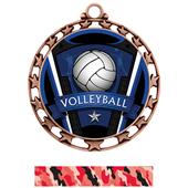 Hasty Award Volleyball Varsity Insert Medal Hasty Award Volleyball Varsity Insert Medal