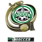 Hasty Soccer Action All-Star Insert Medal M-1201S Hasty Soccer Action All-Star Insert Medal M-1201S