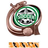 Hasty Soccer Action All-Star Insert Medal M-1201S Hasty Soccer Action All-Star Insert Medal M-1201S