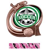 Hasty Soccer Action All-Star Insert Medal M-1201S Hasty Soccer Action All-Star Insert Medal M-1201S