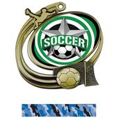 Hasty Soccer Action All-Star Insert Medal M-1201S Hasty Soccer Action All-Star Insert Medal M-1201S
