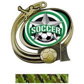Hasty Soccer Action All-Star Insert Medal M-1201S Hasty Soccer Action All-Star Insert Medal M-1201S