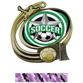 Hasty Soccer Action All-Star Insert Medal M-1201S Hasty Soccer Action All-Star Insert Medal M-1201S