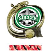 Hasty Soccer Action All-Star Insert Medal M-1201S Hasty Soccer Action All-Star Insert Medal M-1201S
