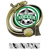 Hasty Soccer Action All-Star Insert Medal M-1201S Hasty Soccer Action All-Star Insert Medal M-1201S