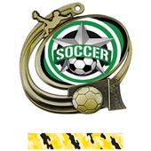 Hasty Soccer Action All-Star Insert Medal M-1201S Hasty Soccer Action All-Star Insert Medal M-1201S