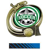 Hasty Soccer Action All-Star Insert Medal M-1201S Hasty Soccer Action All-Star Insert Medal M-1201S