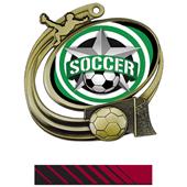 Hasty Soccer Action All-Star Insert Medal M-1201S Hasty Soccer Action All-Star Insert Medal M-1201S