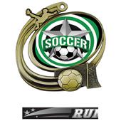 Hasty Soccer Action All-Star Insert Medal M-1201S Hasty Soccer Action All-Star Insert Medal M-1201S