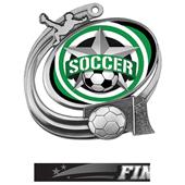 Hasty Soccer Action All-Star Insert Medal M-1201S Hasty Soccer Action All-Star Insert Medal M-1201S