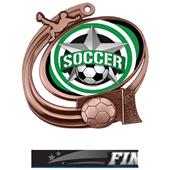 Hasty Soccer Action All-Star Insert Medal M-1201S Hasty Soccer Action All-Star Insert Medal M-1201S