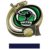 Hasty Soccer Action Spectrum Insert Medal M-1201S Hasty Soccer Action Spectrum Insert Medal M-1201S