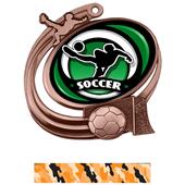 Hasty Soccer Action Spectrum Insert Medal M-1201S Hasty Soccer Action Spectrum Insert Medal M-1201S