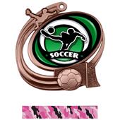 Hasty Soccer Action Spectrum Insert Medal M-1201S Hasty Soccer Action Spectrum Insert Medal M-1201S