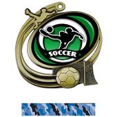 Hasty Soccer Action Spectrum Insert Medal M-1201S Hasty Soccer Action Spectrum Insert Medal M-1201S