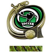 Hasty Soccer Action Spectrum Insert Medal M-1201S Hasty Soccer Action Spectrum Insert Medal M-1201S