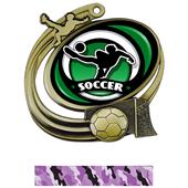 Hasty Soccer Action Spectrum Insert Medal M-1201S Hasty Soccer Action Spectrum Insert Medal M-1201S