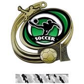 Hasty Soccer Action Spectrum Insert Medal M-1201S Hasty Soccer Action Spectrum Insert Medal M-1201S
