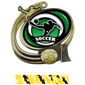 Hasty Soccer Action Spectrum Insert Medal M-1201S Hasty Soccer Action Spectrum Insert Medal M-1201S