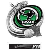 Hasty Soccer Action Spectrum Insert Medal M-1201S Hasty Soccer Action Spectrum Insert Medal M-1201S