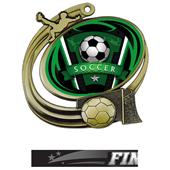 Hasty Soccer Action Varsity Insert Medal M-1201S Hasty Soccer Action Varsity Insert Medal M-1201S