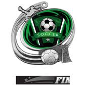 Hasty Soccer Action Varsity Insert Medal M-1201S Hasty Soccer Action Varsity Insert Medal M-1201S