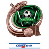Hasty Soccer Action Varsity Insert Medal M-1201S Hasty Soccer Action Varsity Insert Medal M-1201S