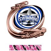 Hasty Swim Action All-Star Insert Medal M-1201W Hasty Swim Action All-Star Insert Medal M-1201W