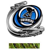 Hasty Swim Action Spectrum Insert Medal M-1201W Hasty Swim Action Spectrum Insert Medal M-1201W