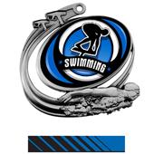Hasty Swim Action Spectrum Insert Medal M-1201W Hasty Swim Action Spectrum Insert Medal M-1201W
