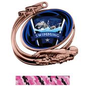 Hasty Swim Action Varsity Insert Medal M-1201W Hasty Swim Action Varsity Insert Medal M-1201W
