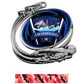 Hasty Swim Action Varsity Insert Medal M-1201W Hasty Swim Action Varsity Insert Medal M-1201W