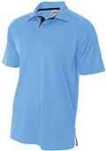 A4 Adult Polyester Interlock Contrast Polo Shirt A4 Adult Polyester Interlock Contrast Polo Shirt